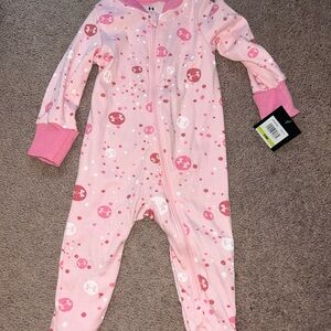 Under Armour Pink Patterned Kids Footie